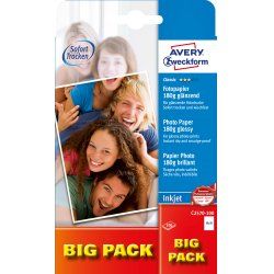 Avery Classic Inkjet, 10x15cm, 180g Blanc Gloss