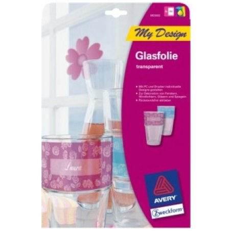 AVERY Zweckform Film pour verre, format A4