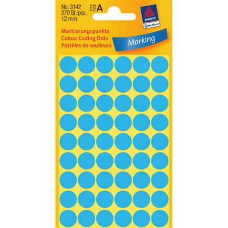 Avery Colour Coding Dots, Blue