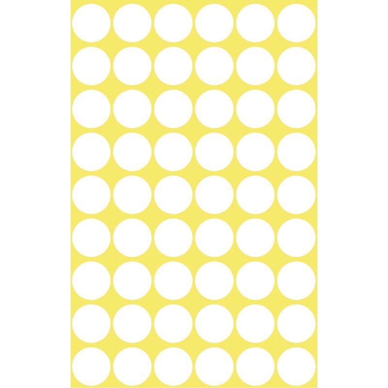 Avery Colour Coding Dots, White