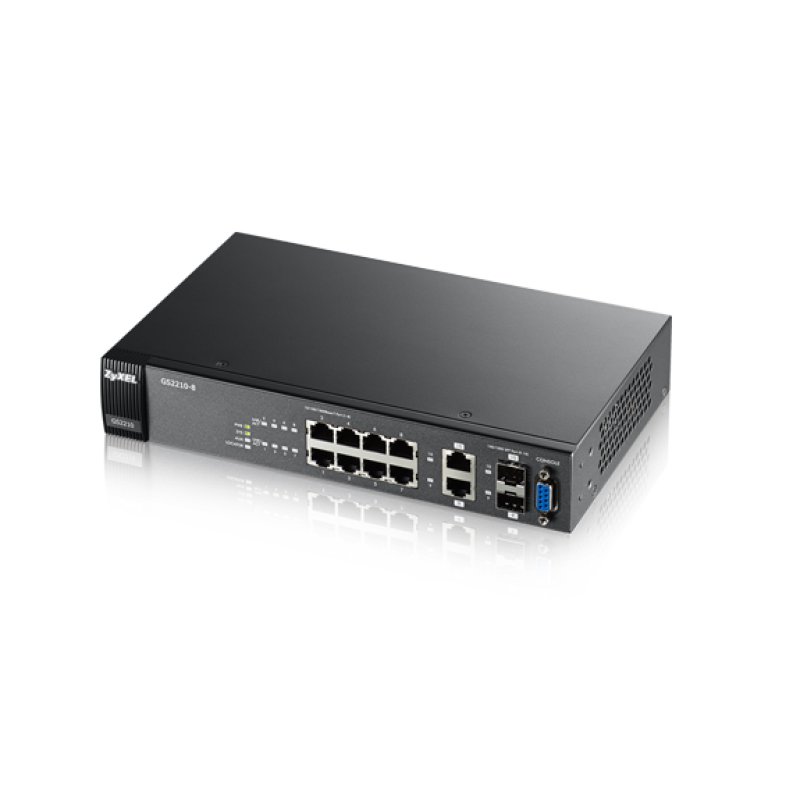 Zyxel GS2210-8 Managed L2 Gigabit Ethernet (10/100/1000) Black