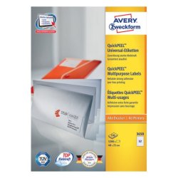 AVERY Zweckform Etiquette universelle, 48 x 21 mm, blanc