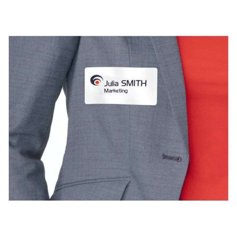 AVERY Zweckform Etiquette pour badge, 80 x 50 mm, blanc