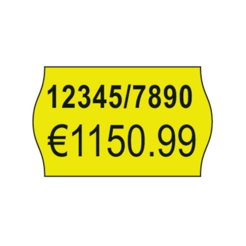 Avery YPLP1626 self-adhesive label Price tag Permanent Yellow 12000 pc(s)