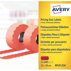 AVERY Zweckform Etiquette pour étiqueteuse de prix, rouge