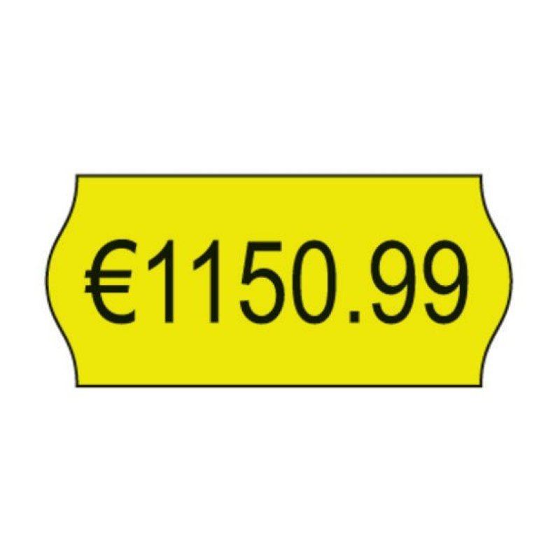 Avery YPLP1226 étiquette auto-collante Etiquette prix Permanent Jaune 15000 pièce(s)