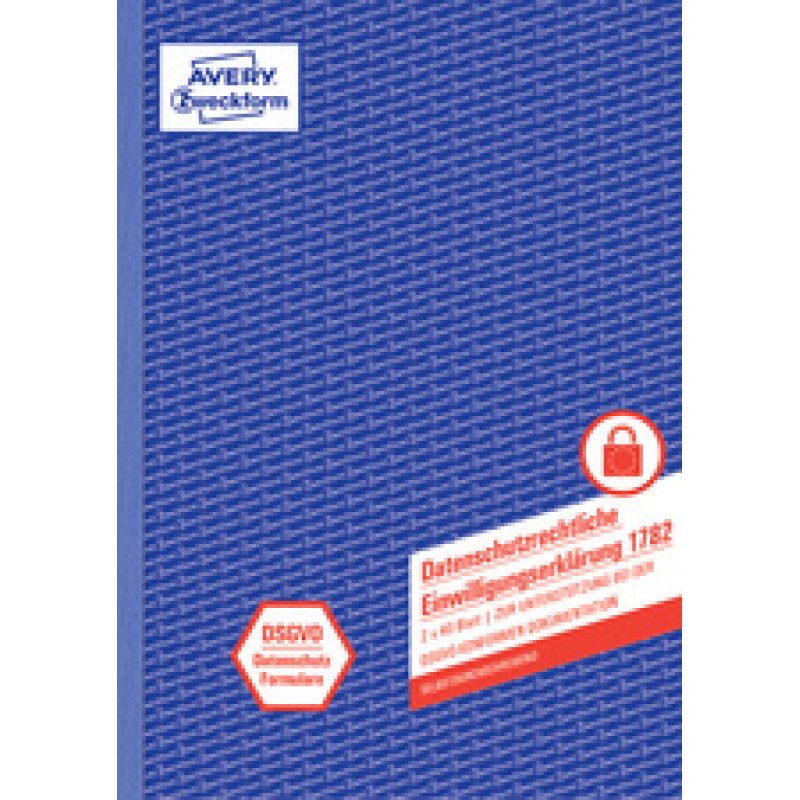 AVERY Zweckform Formularbuch Einwilligungserklärung DSGVO