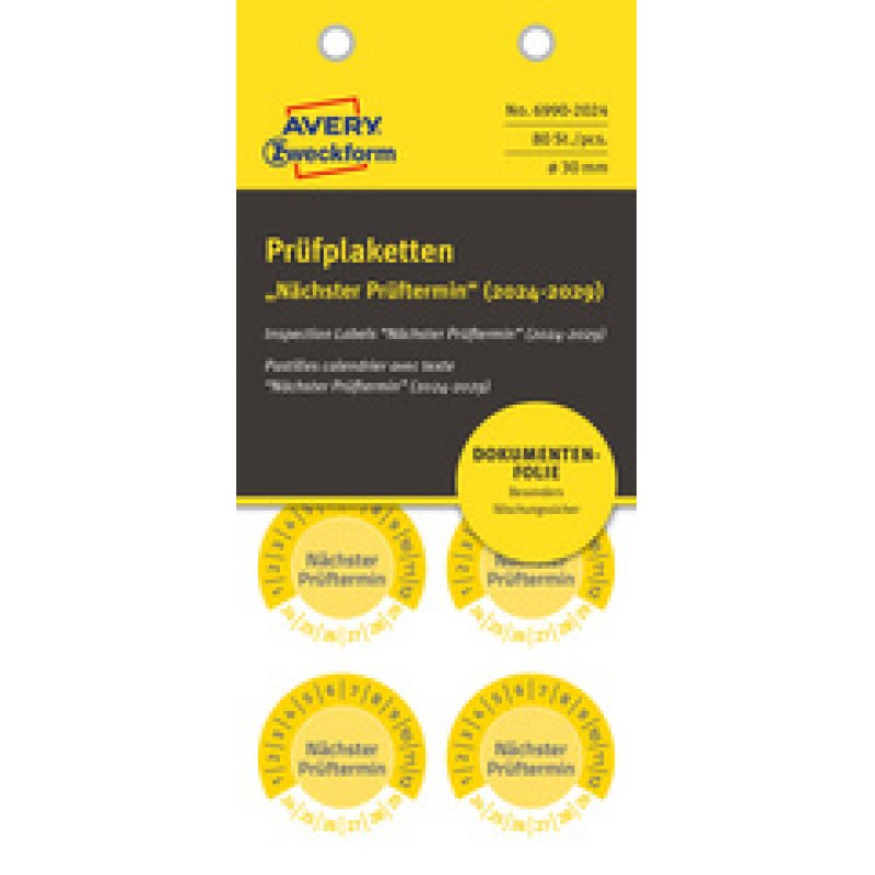 AVERY Zweckform Prüfplaketten "Nächster Prüftermin", 2026-31
