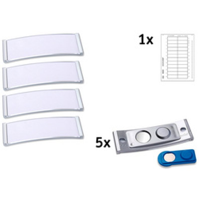 AVERY Zweckform Badge, 68 x 22 mm, set de 5, argent