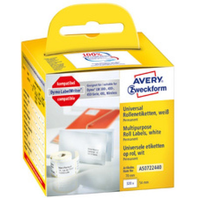 AVERY Zweckform Etiquettes en rouleau 101 x 54 mm, blanc