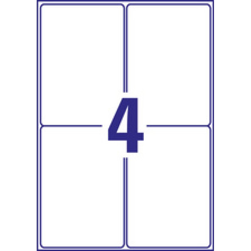 AVERY Zweckform Étiquette d'expédition, 210 x 297 mm, blanc