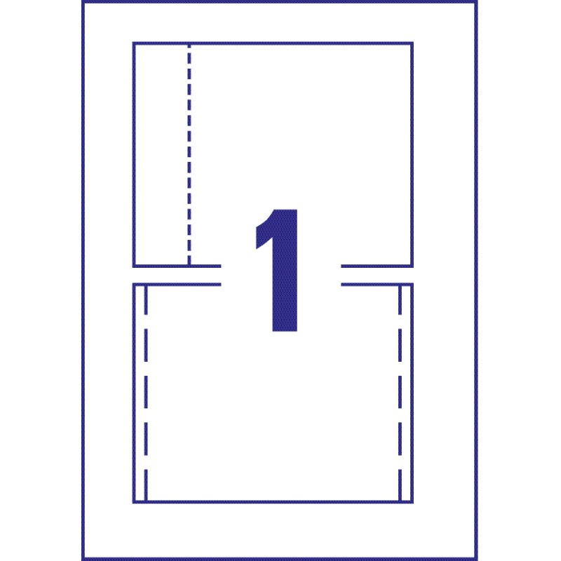 AVERY Zweckform Jaquette CD pour Jewel Case, blanc