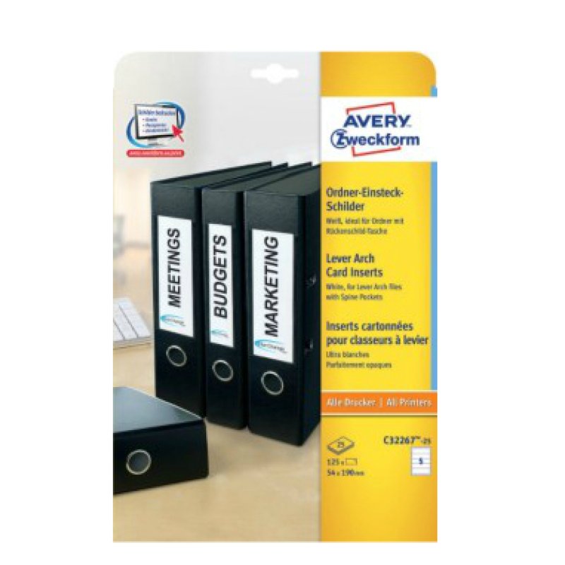 AVERY Zweckform Etiquette à insérer pour dos de classeur