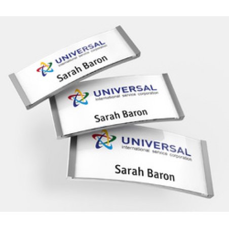 AVERY Zweckform Porte-nom, 80 x 34 mm, set de 5, argent