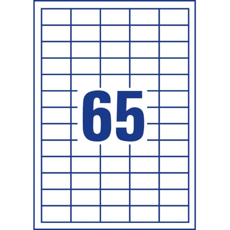 Avery 3666-10 self-adhesive label Rectangle Permanent White 650 pc(s)