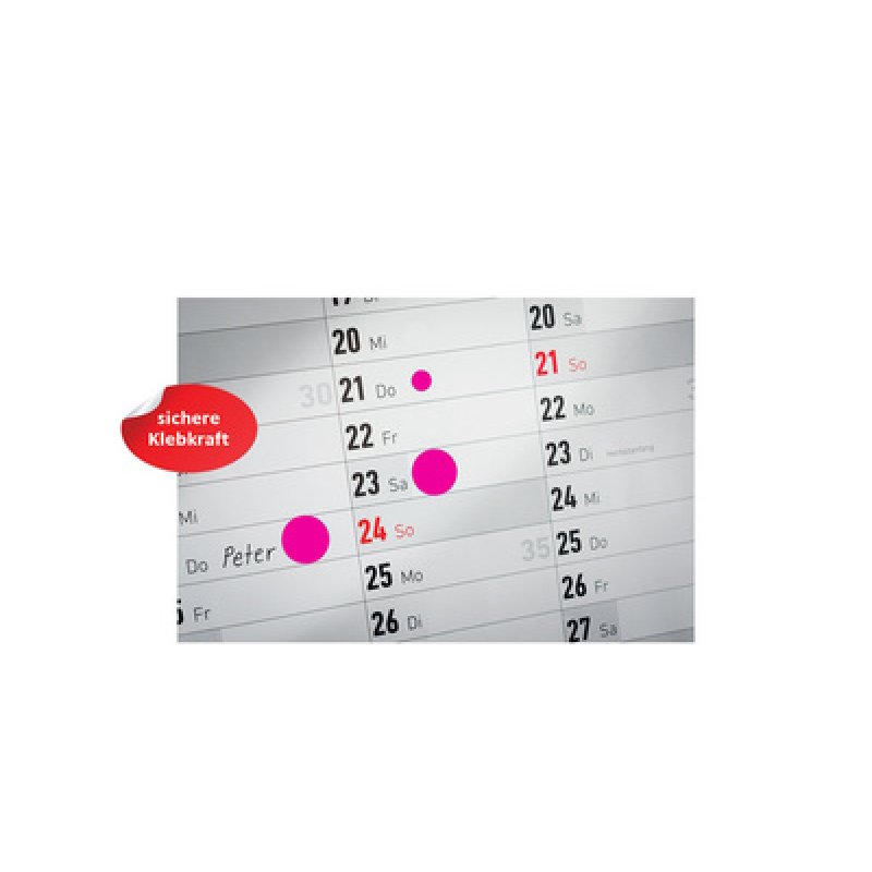 AVERY Zweckform Pastille de couleur, 10 mm, magenta