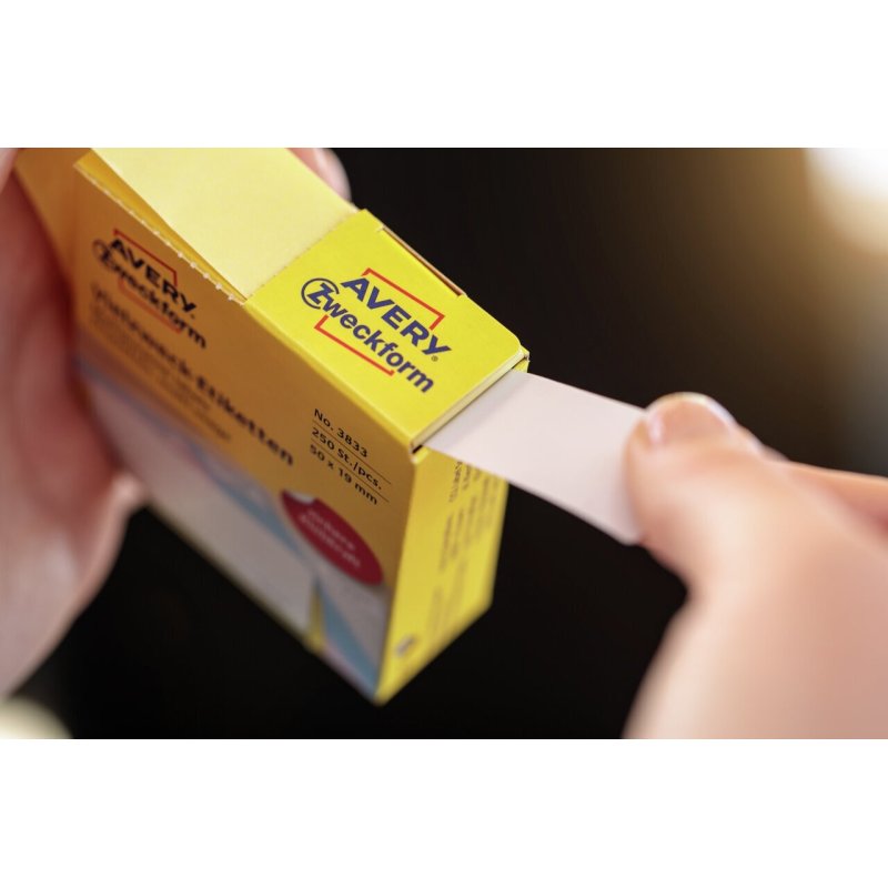 Avery 3852 self-adhesive label Round Permanent Yellow 800 pc(s)