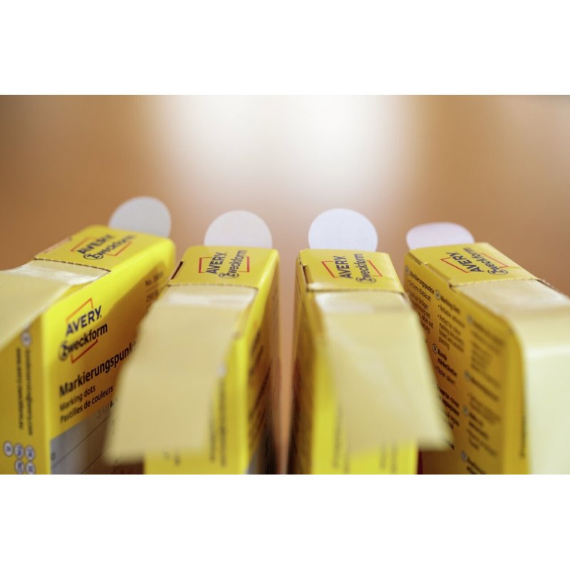 AVERY Zweckform Pastille de couleur, 10 mm, jaune