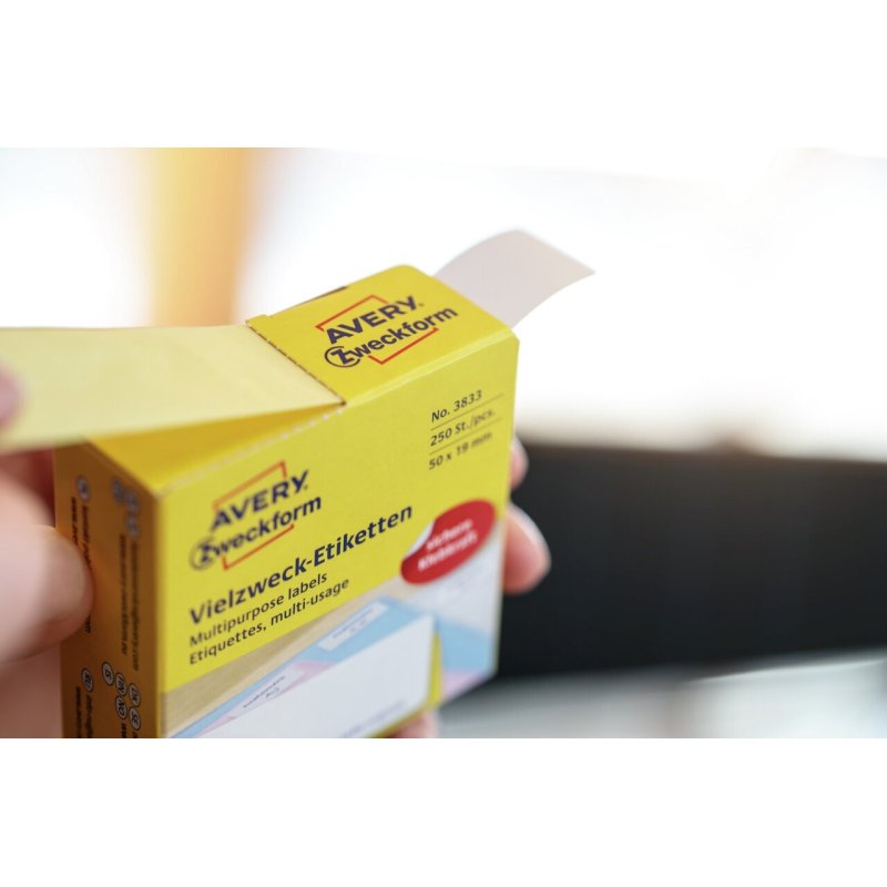 Avery 3853 étiquette auto-collante Rond Permanent Bleu 800 pièce(s)