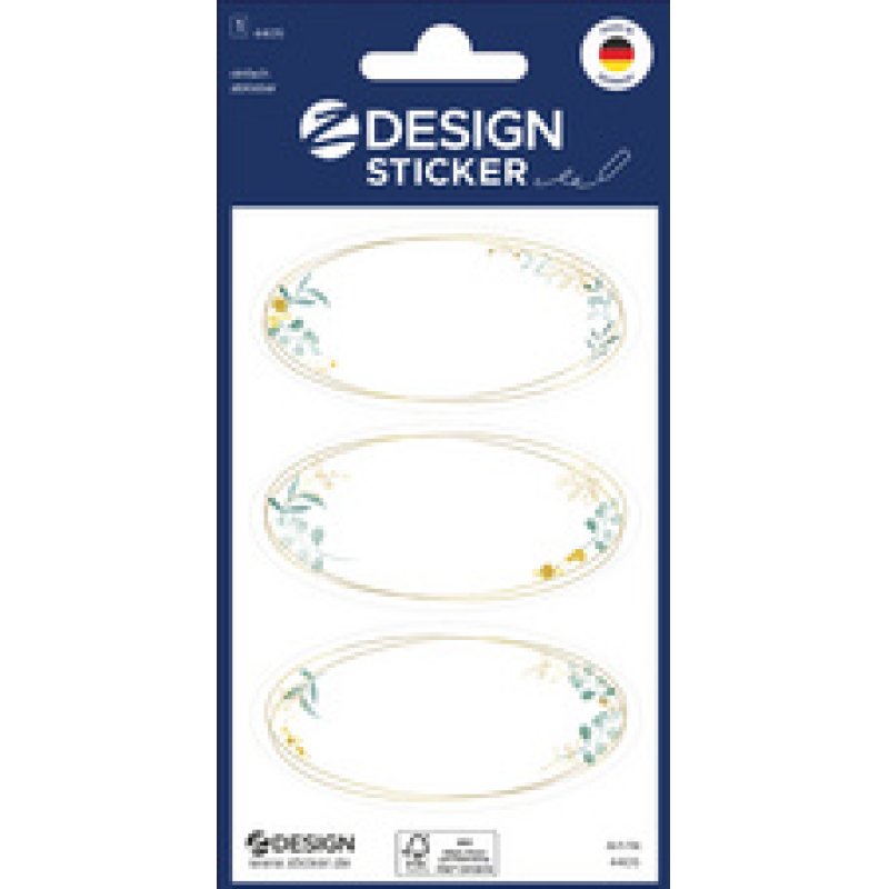 ZDesign HOME Étiquette, cadre ornementé, rond