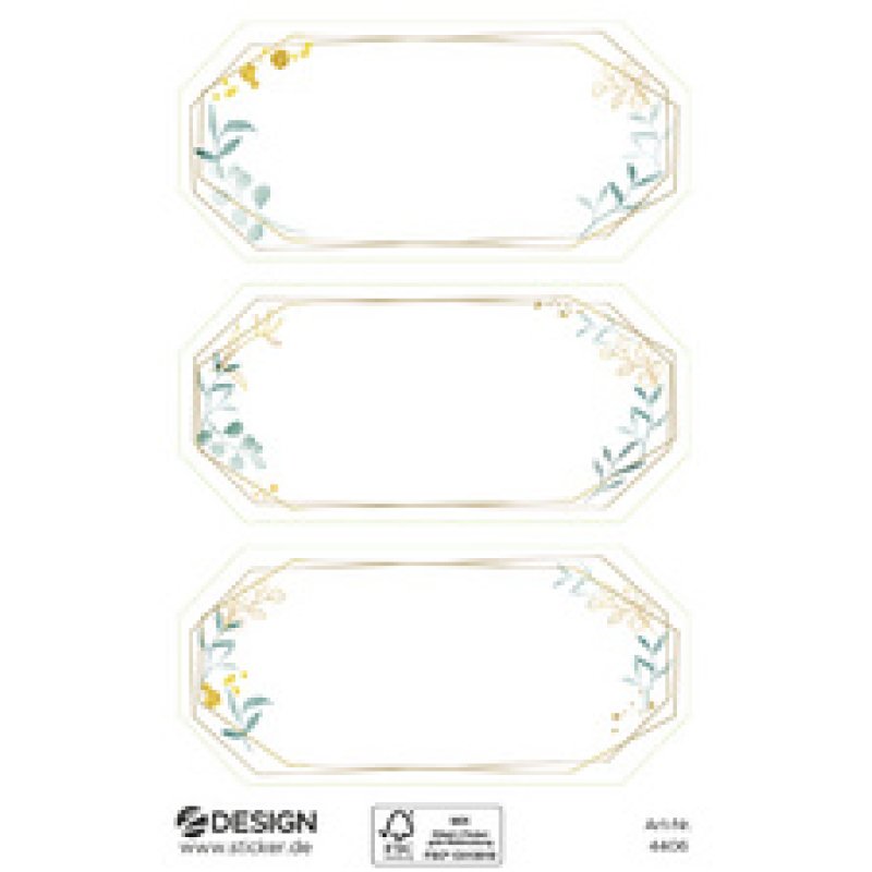 ZDesign HOME Étiquette, cadre ornementé, rond