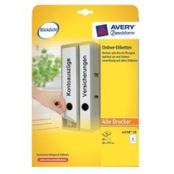 Avery L4758-10 printer label White