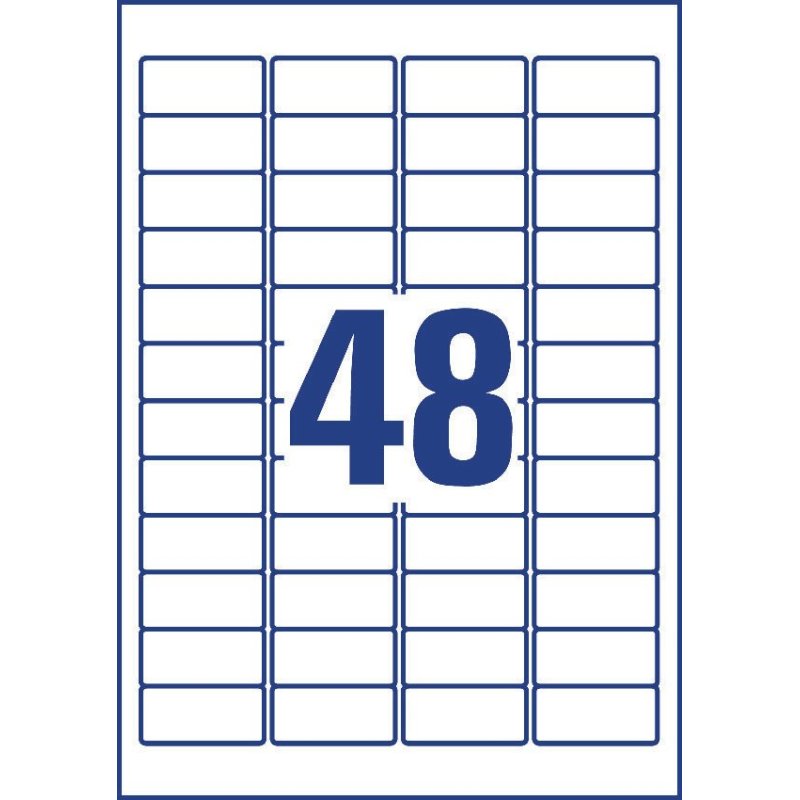 Avery L4778REV-20 self-adhesive label Rounded rectangle Permanent White 960 pc(s)