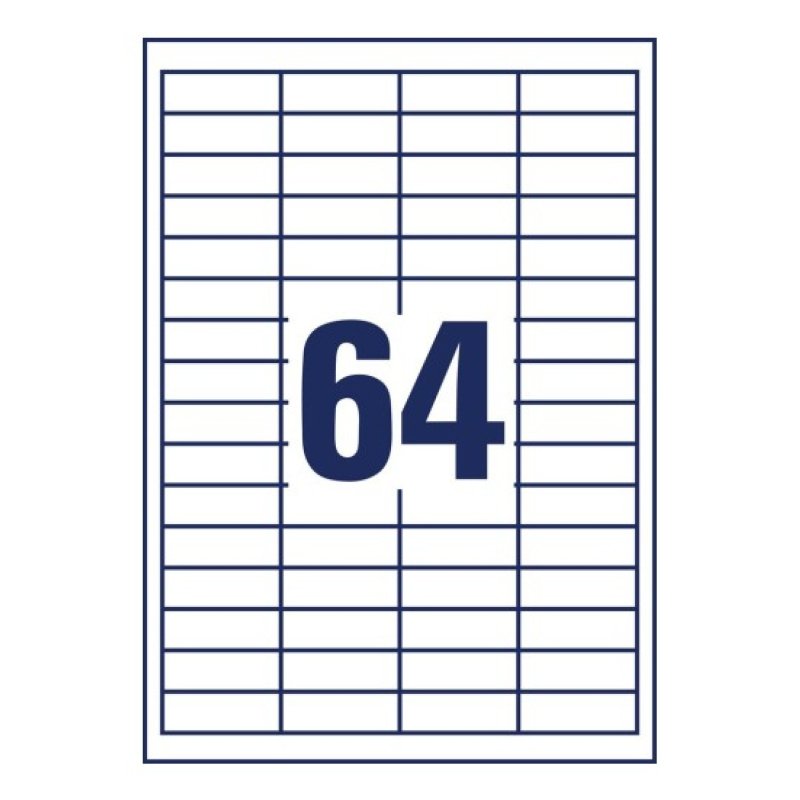 Avery 4785 self-adhesive label Rectangle Permanent White 1920 pc(s)