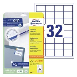 AVERY Zweckform Étiquette universelle, 48,3 x 33,8 mm, blanc