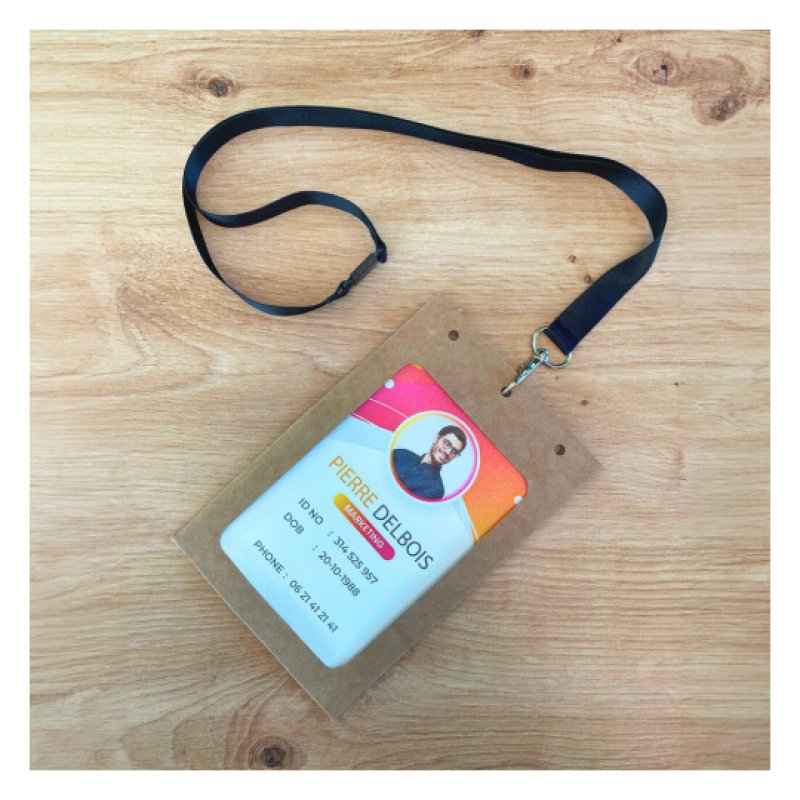 AVERY Pochette badge XL, en carton, 105 x 148 mm