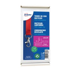 Avery 4842R badge et porte-badges Porte-badge Métal, Polyéthylène téréphthalate (PET) 10 pièce(s)