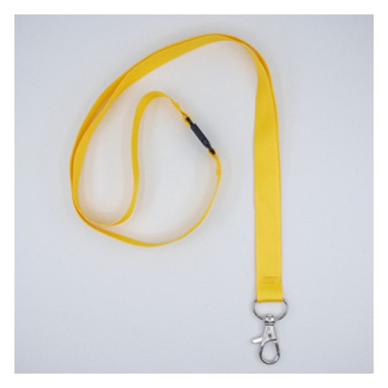 AVERY Tour de cou, en rPET, 440 x 15 mm, jaune