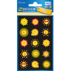 AVERY Zweckform ZDesign Sticker fluo KIDS "Soleils"