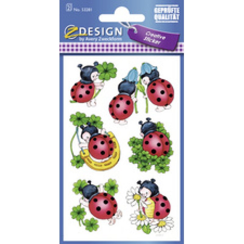 AVERY Zweckform ZDesign Sticker CREATIVE "coccinelles"