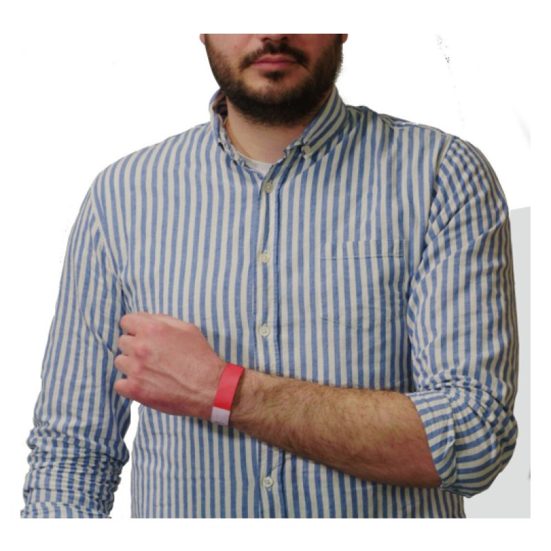 AVERY Bracelet imprimable, 256 x 19 mm, rose fluo