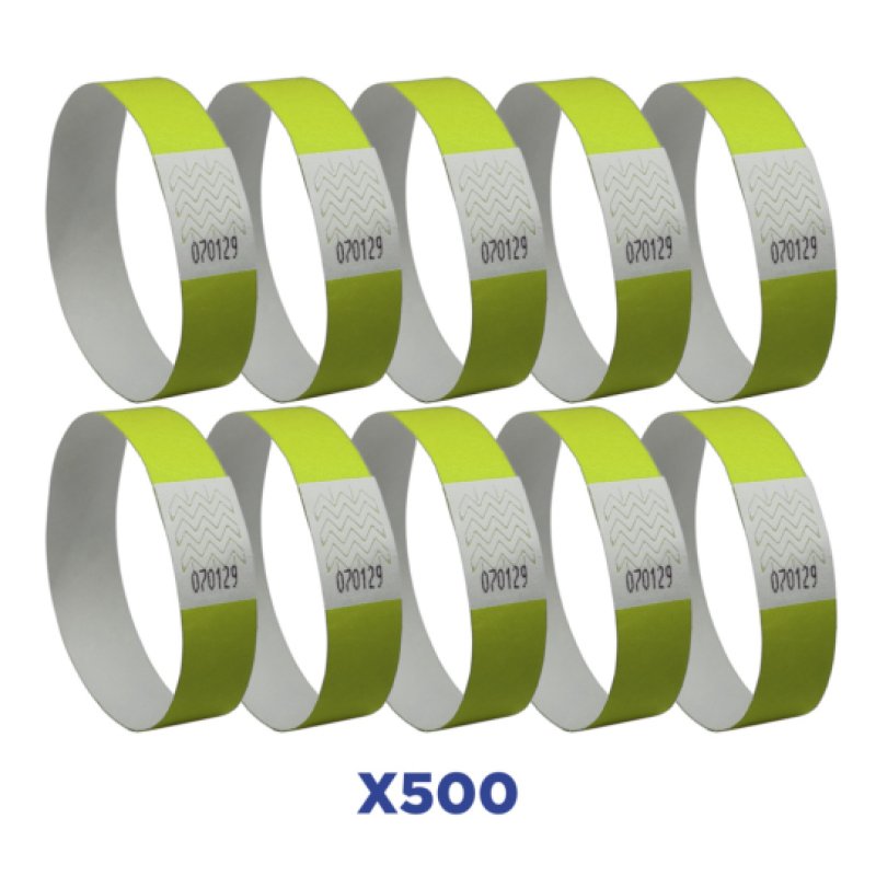 AVERY Bracelet imprimable, 256 x 19 mm, jaune fluo