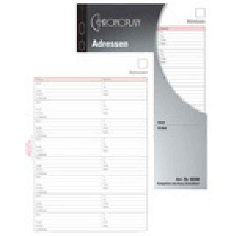 CHRONOPLAN Adressen, Midi, 80 g/qm, 16 Blatt