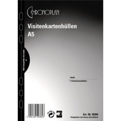 AVERY Zweckform CHRONOPLAN Pochette pour cartes de visite A5