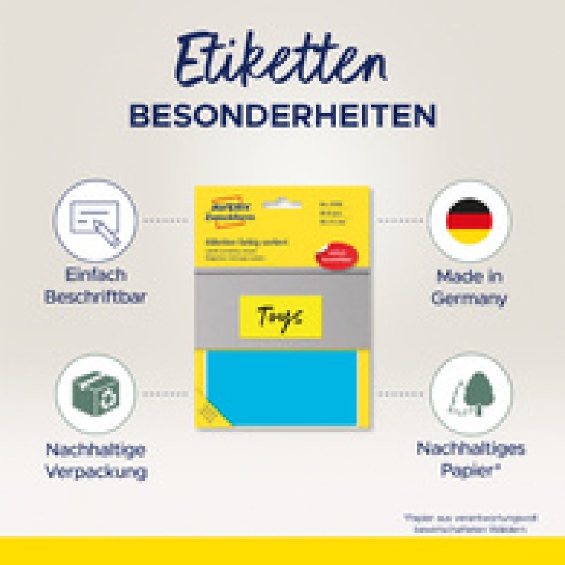 AVERY Zweckform Étiquette multi-usage, 50 x 19 mm, coloré