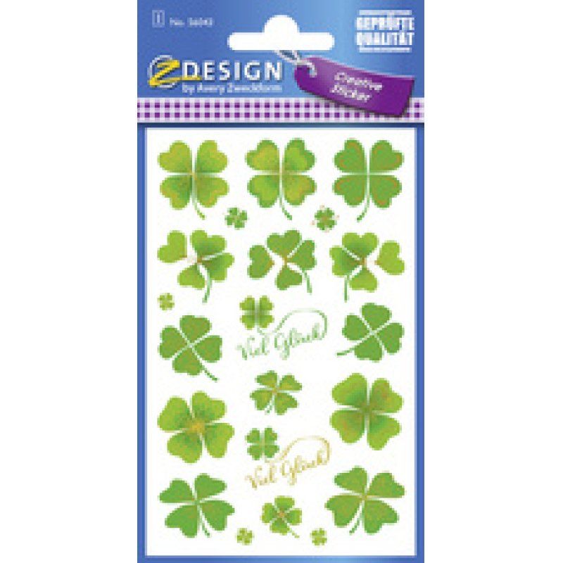 AVERY Zweckform ZDesign Sticker CREATIVE "coeurs", coloré