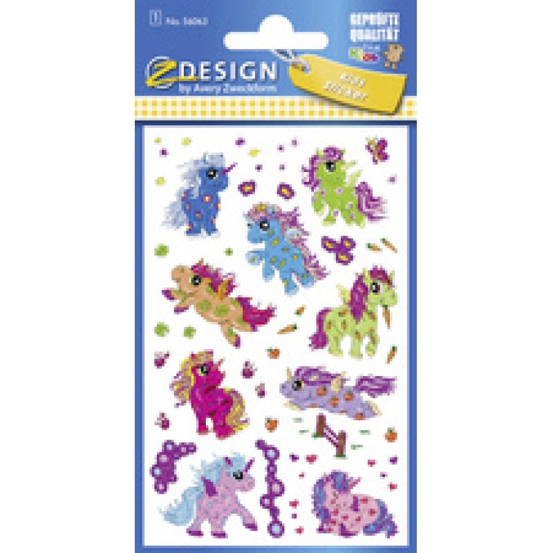 ZDesign KIDS Sticker glitter "licorne", coloré
