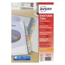 Avery 05614501 divider Polypropylene (PP) Assorted colours 12 pc(s)