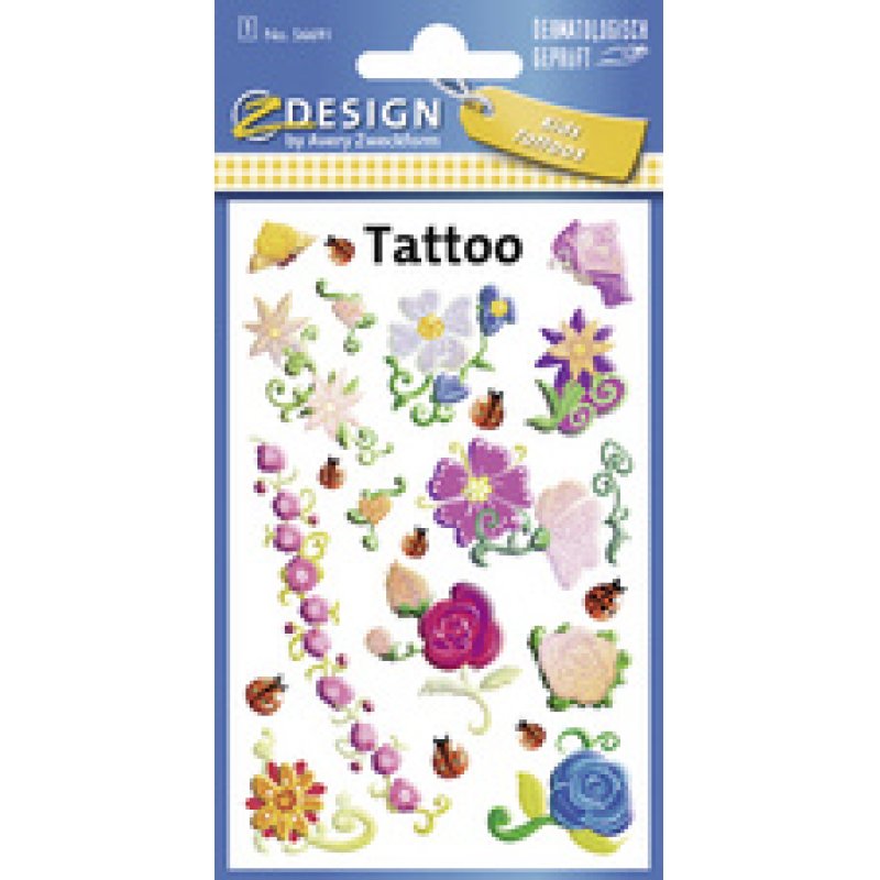 ZDesign KIDS Tatouages "fleurs", coloré
