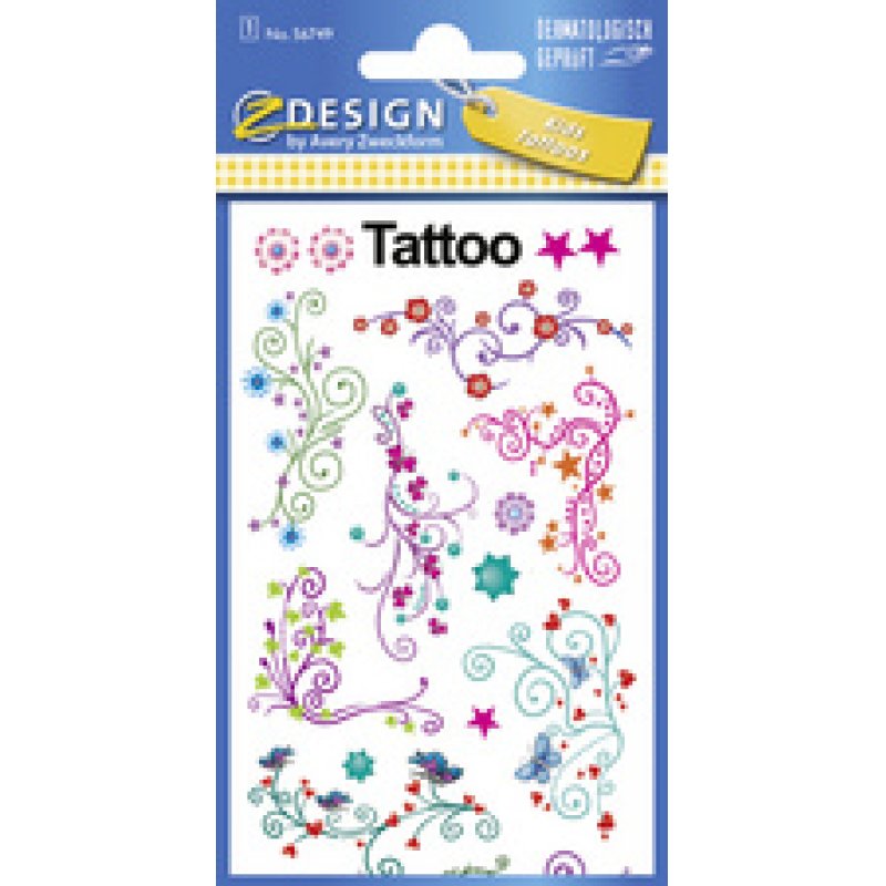 ZDesign KIDS Tatouages "fleurs", coloré