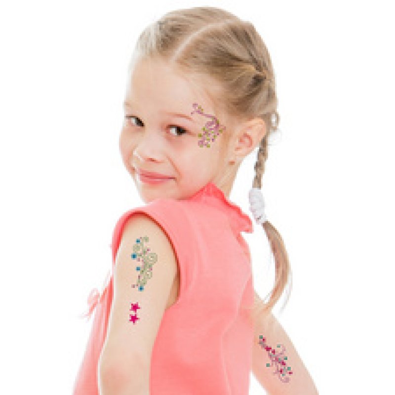 ZDesign KIDS Tatouages "fleurs", coloré
