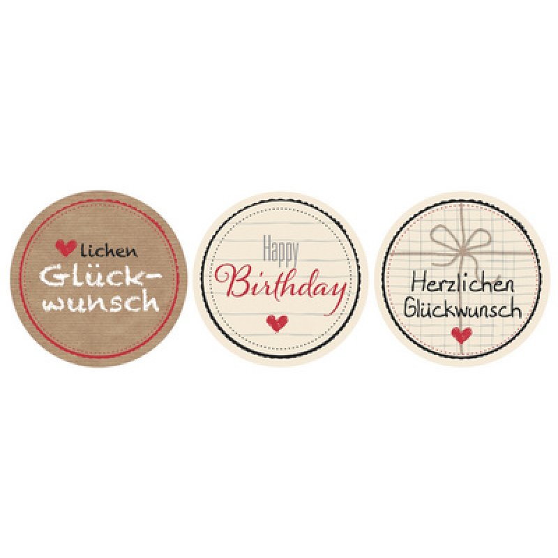 ZDesign CREATIVE Sticker-Rolle "Herzlichen Glückwunsch"