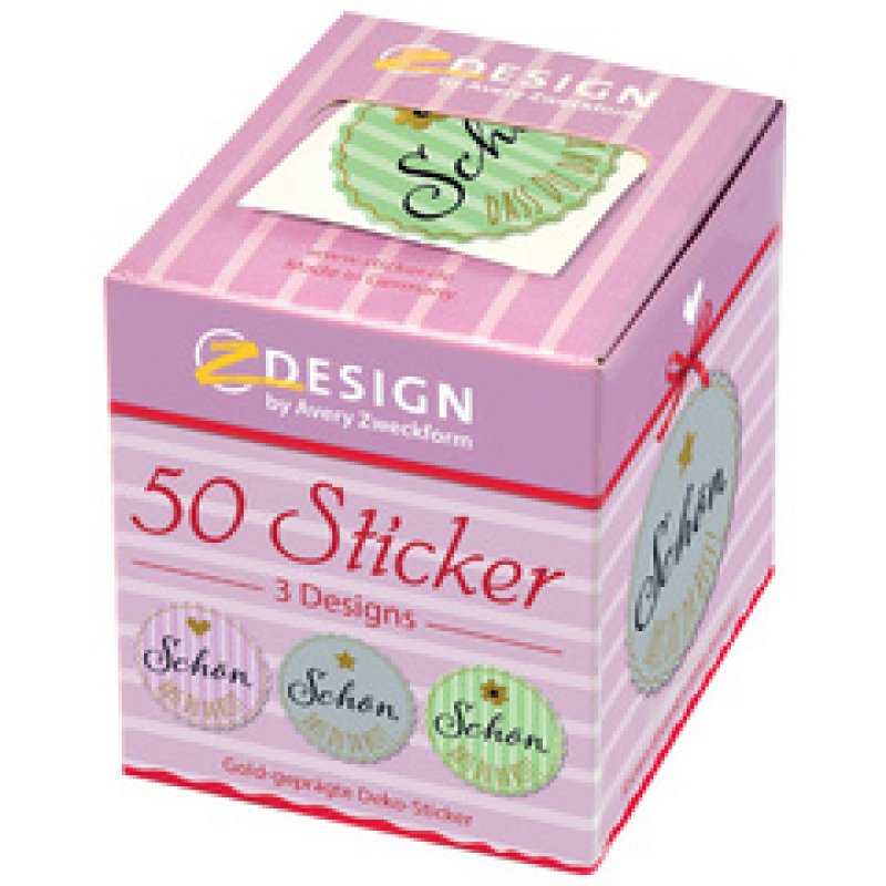 ZDesign CREATIVE Sticker-Rolle "Herzlichen Glückwunsch"