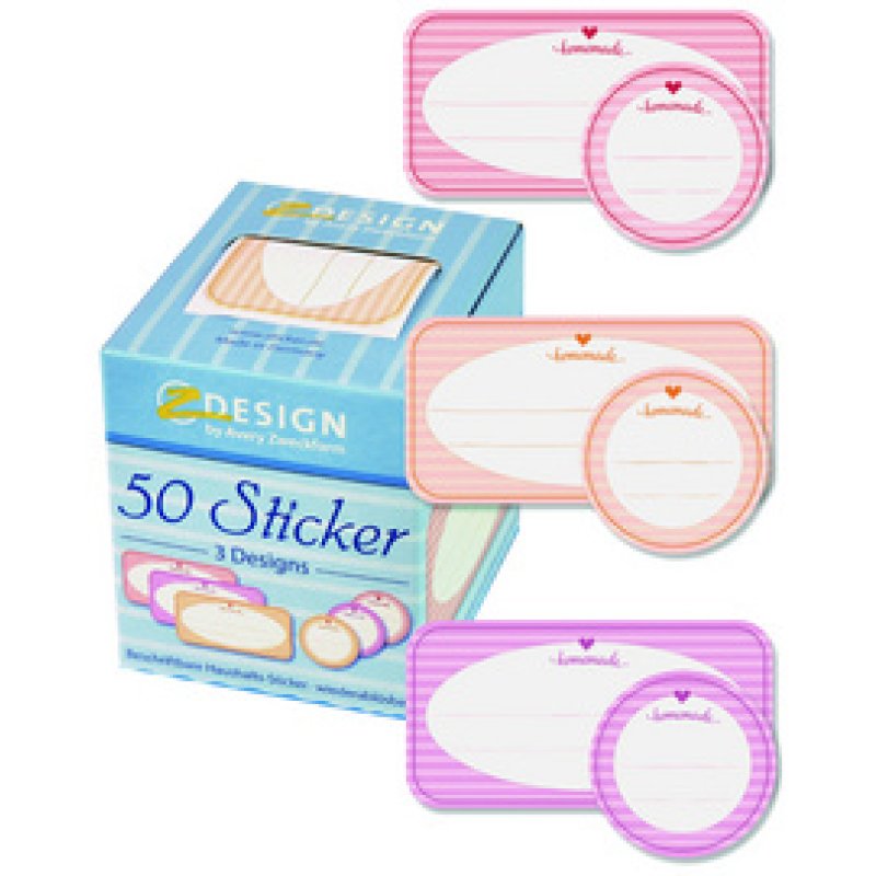 AVERY Zweckform ZDesign Sticker auf Rolle "Selbst gemacht"