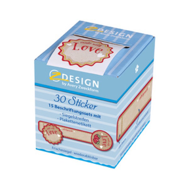 AVERY Zweckform ZDesign Cachet fraîcheur "Made with Love"