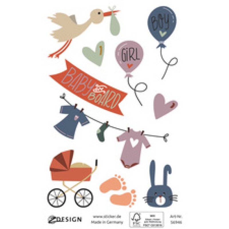 AVERY Zweckform ZDesign Sticker CREATVE "bébé"